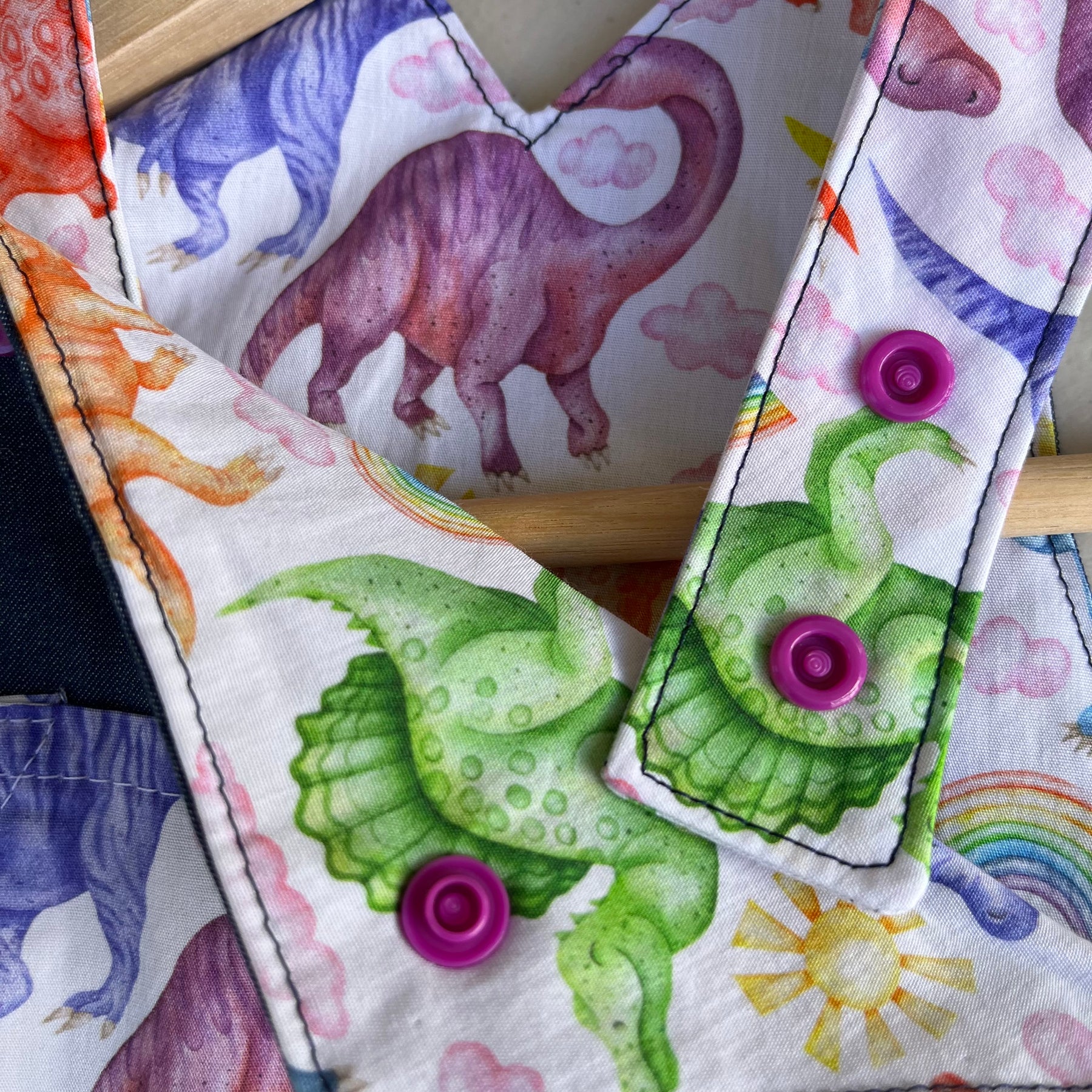 Fluro Dinosours |unisex toddler overalls | dungarees