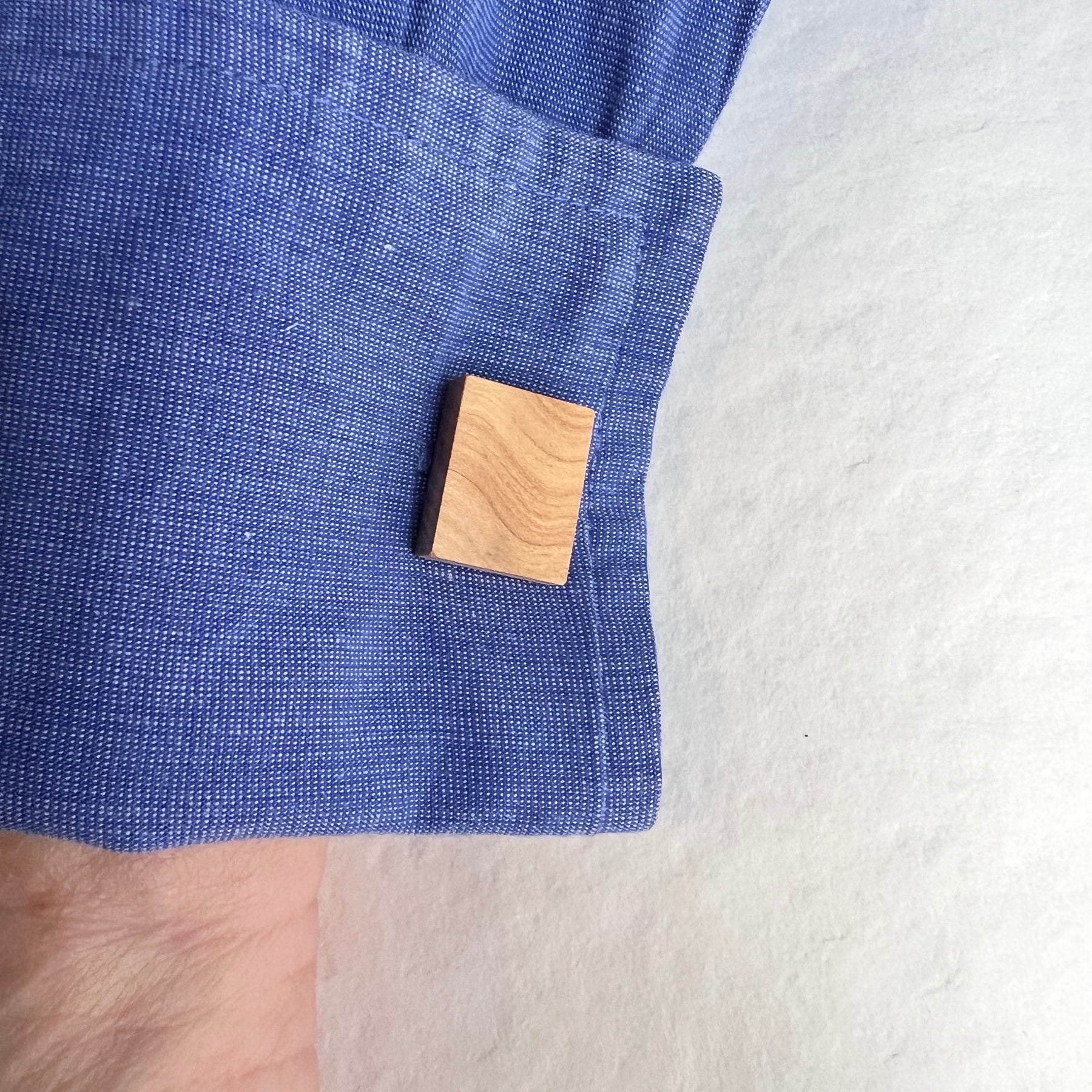Unique Wooden Cufflinks - Handcrafted from Recycled Timber - Rectangle Shape | Wedding Cufflinks