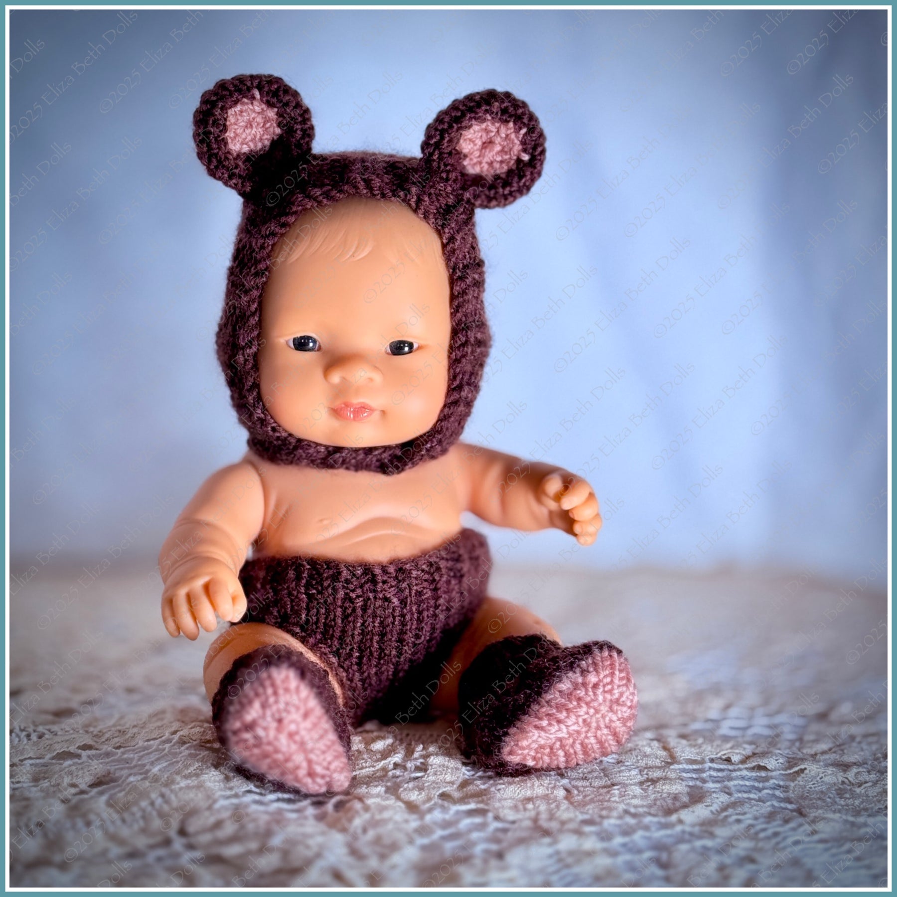 21cm Doll Outfit - Teddy Bear