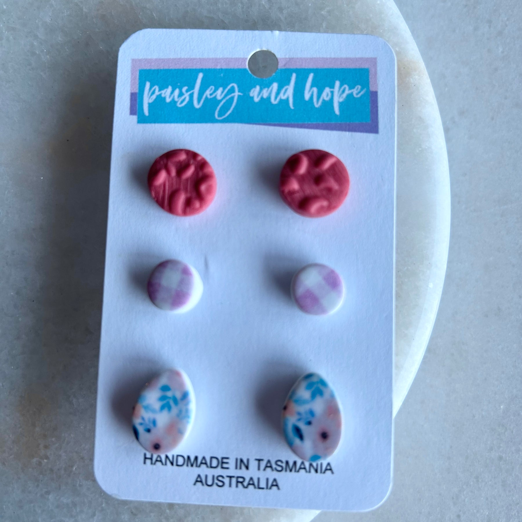 Polymer Clay Clearance Stud Pack - Choose Design
