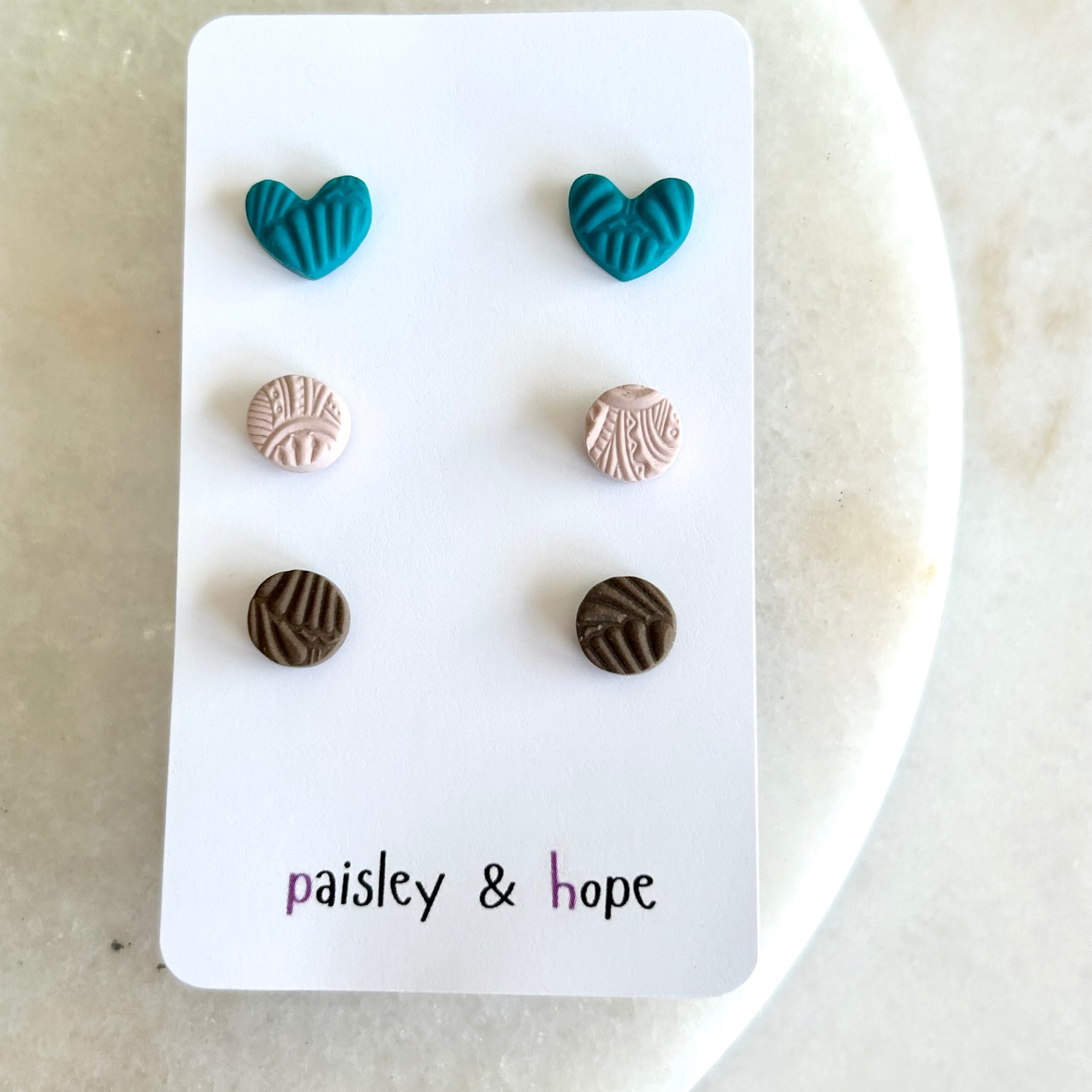 Polymer Clay Mini Stud Pack - Choose Design