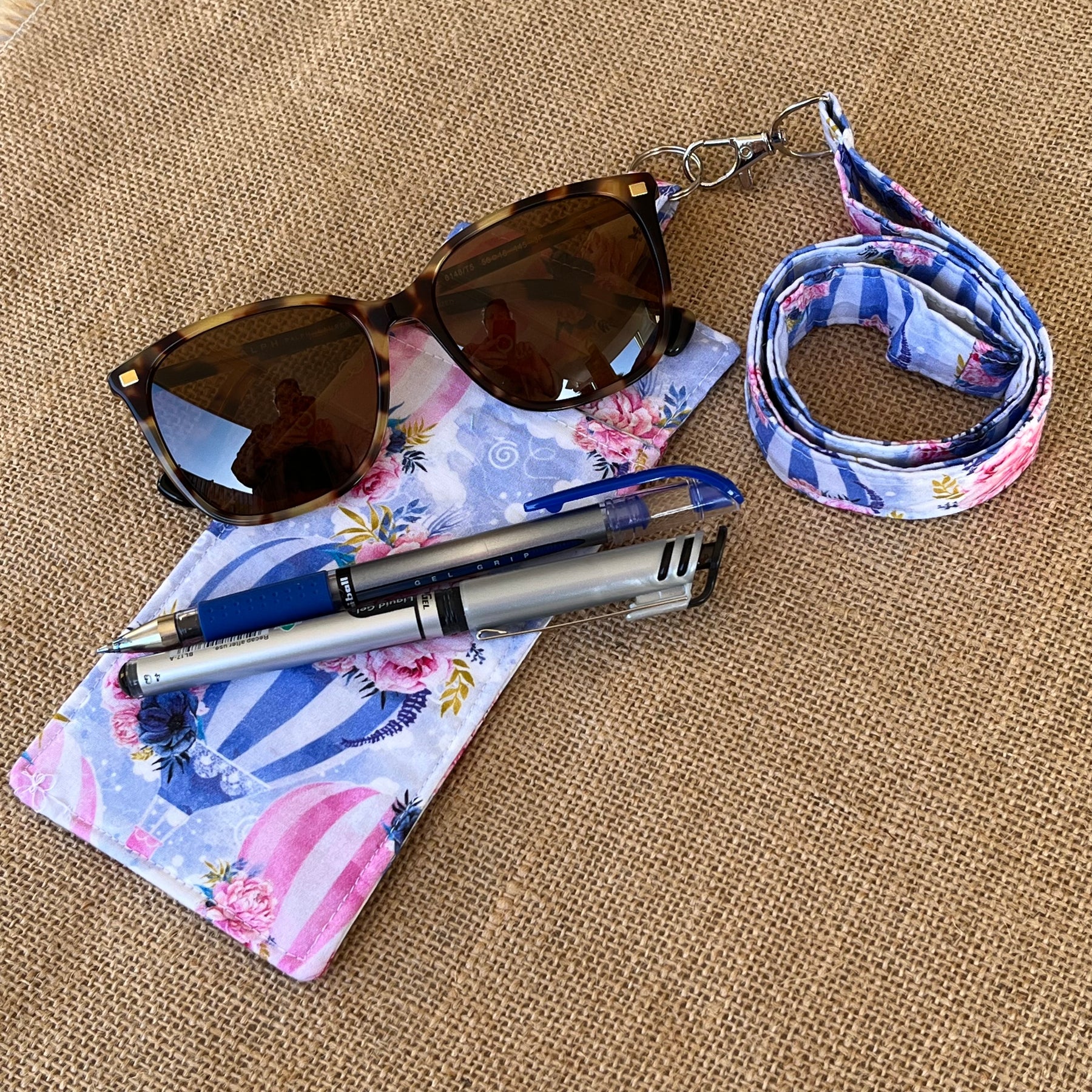 Lanyard and Clip-On Glass & Pen Holder | Hands-Free Convenience