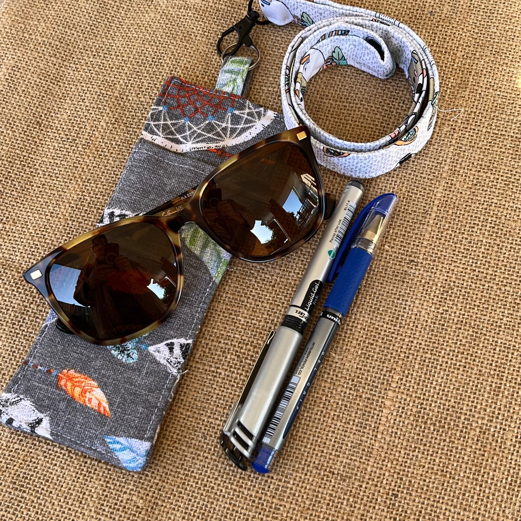 Lanyard and Clip-On Glass & Pen Holder | Hands-Free Convenience