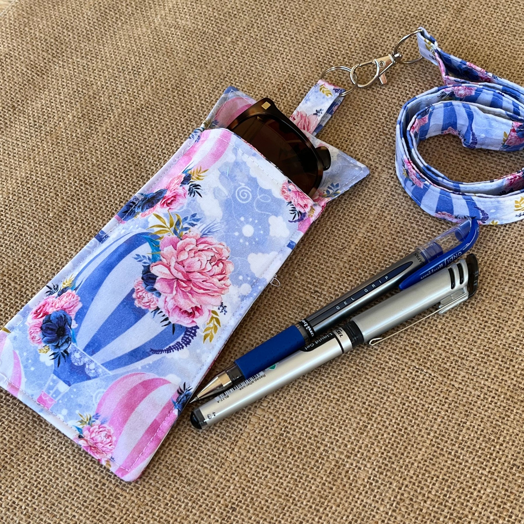 Lanyard and Clip-On Glass & Pen Holder | Hands-Free Convenience