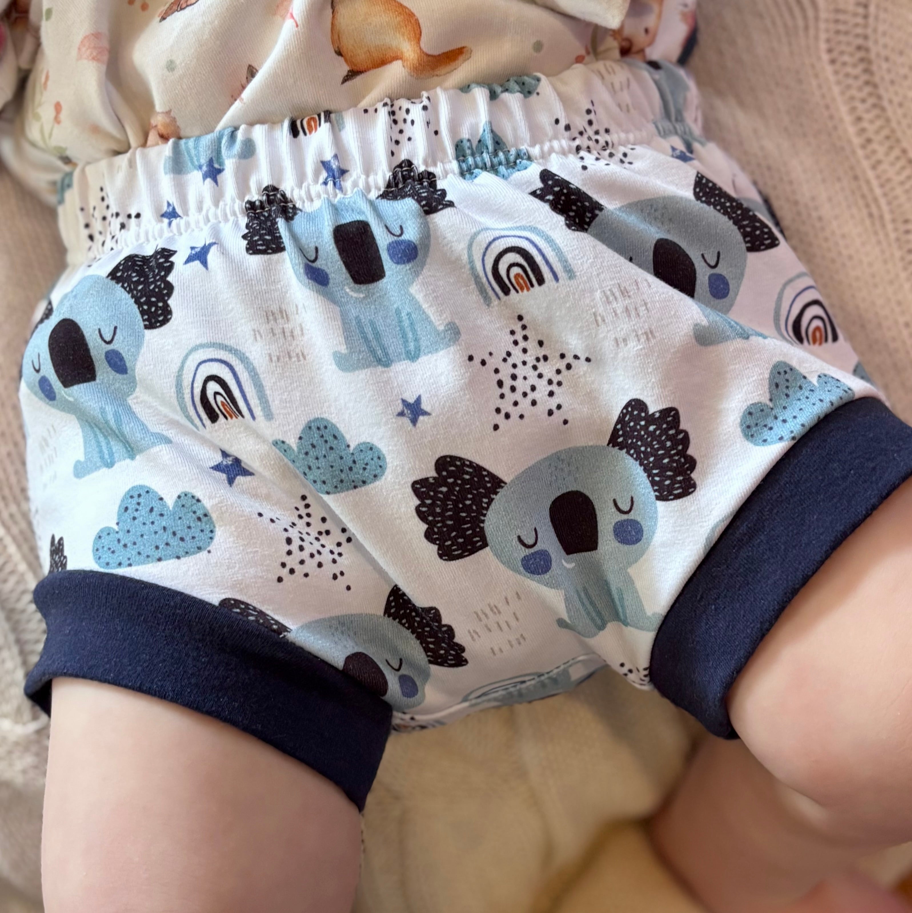 Baby Summer Shorties Set - Blue Koalas
