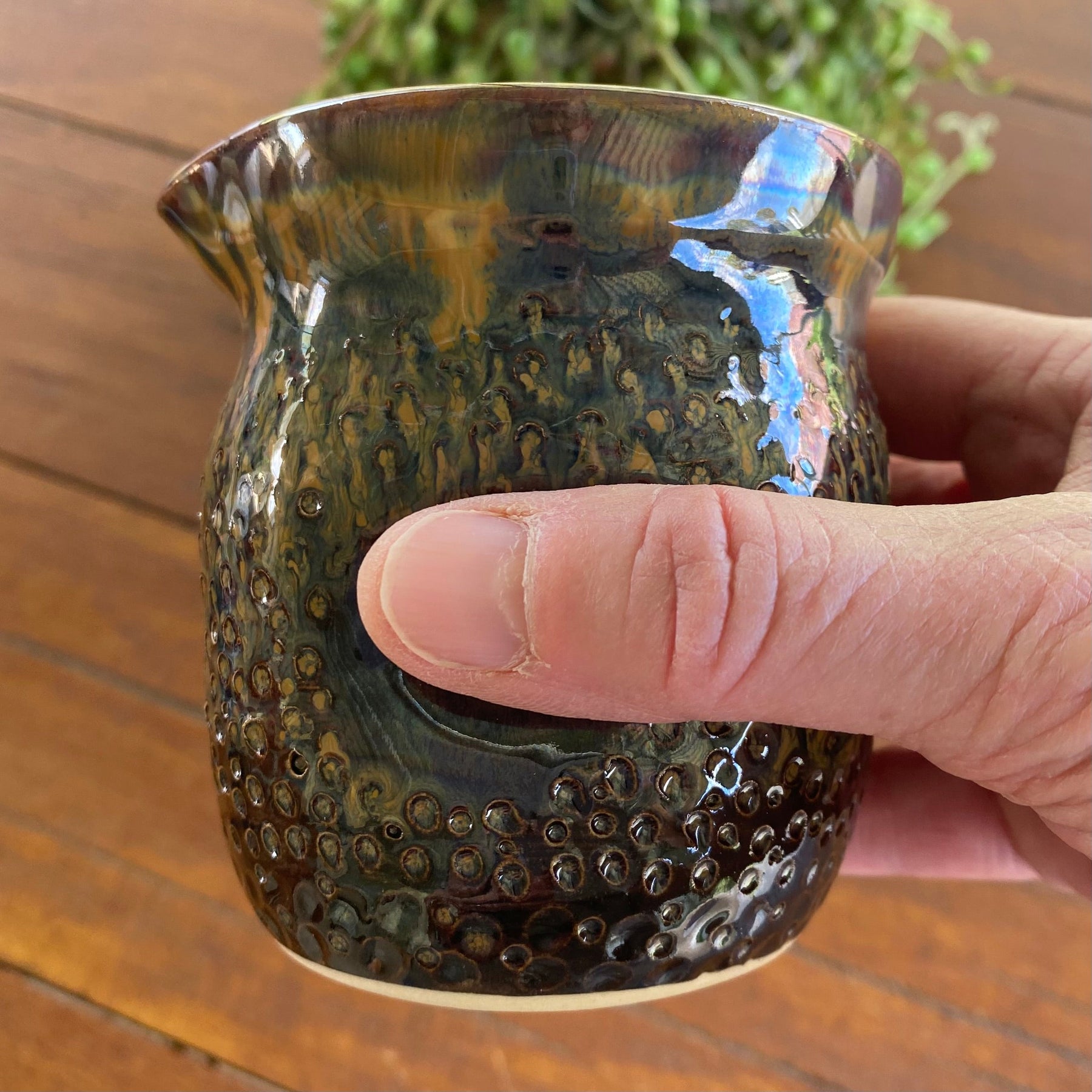 Ceramic Dessert Set for 1 | Dimple Jug and Bowl|Handmade Pottery