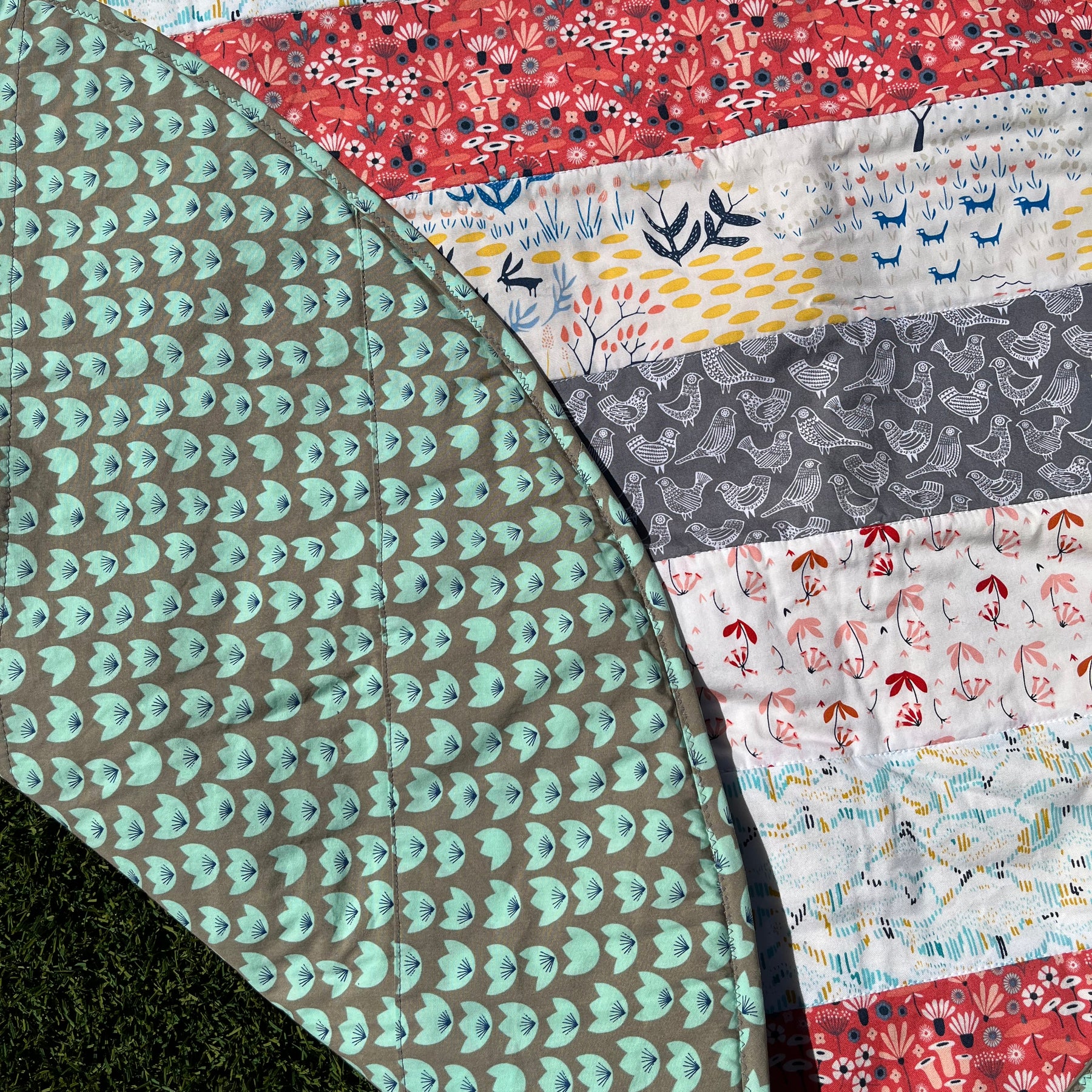 Organic Baby Play Mat | Reversible & Soft Tummy Time Mat Unique
