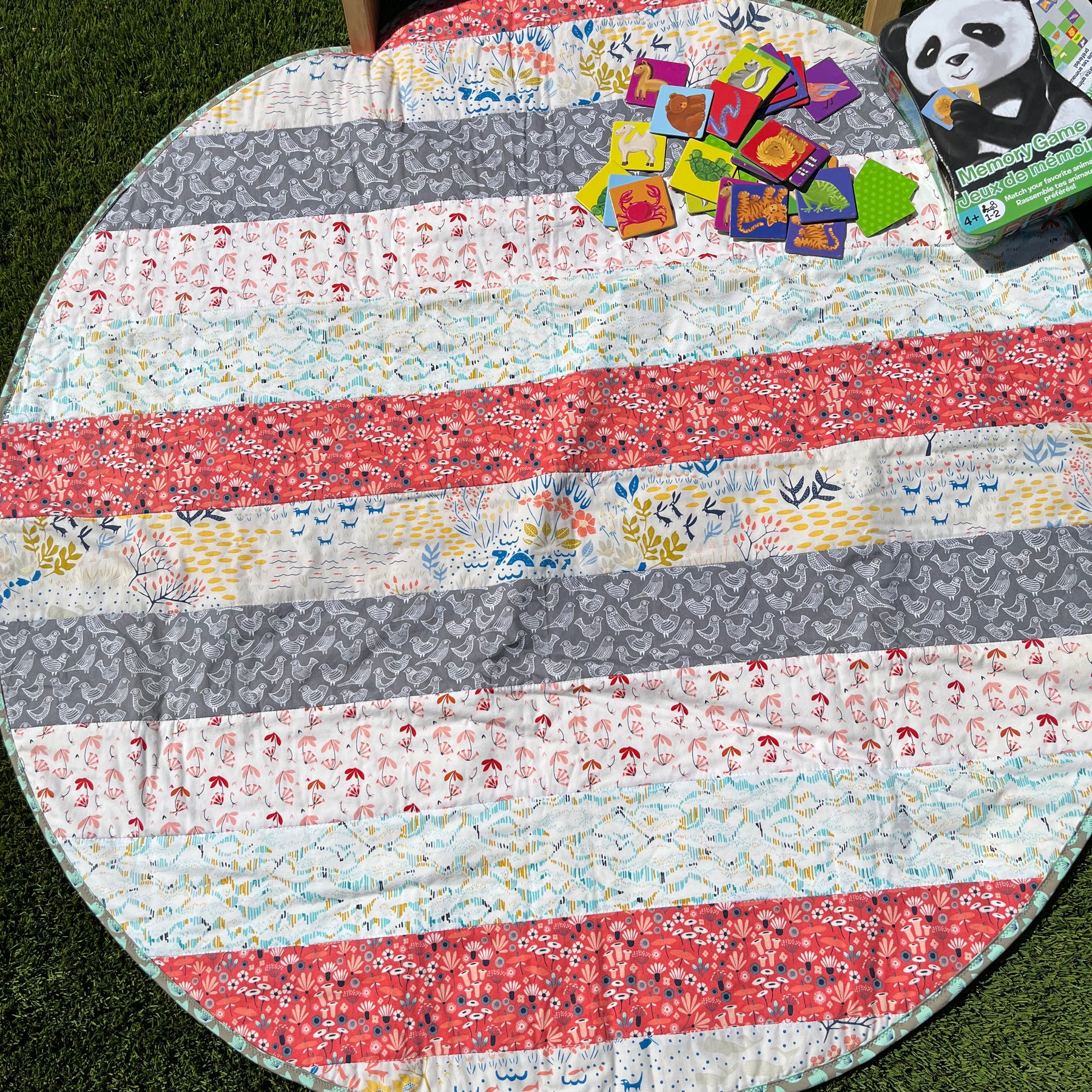 Organic Baby Play Mat | Reversible & Soft Tummy Time Mat Unique