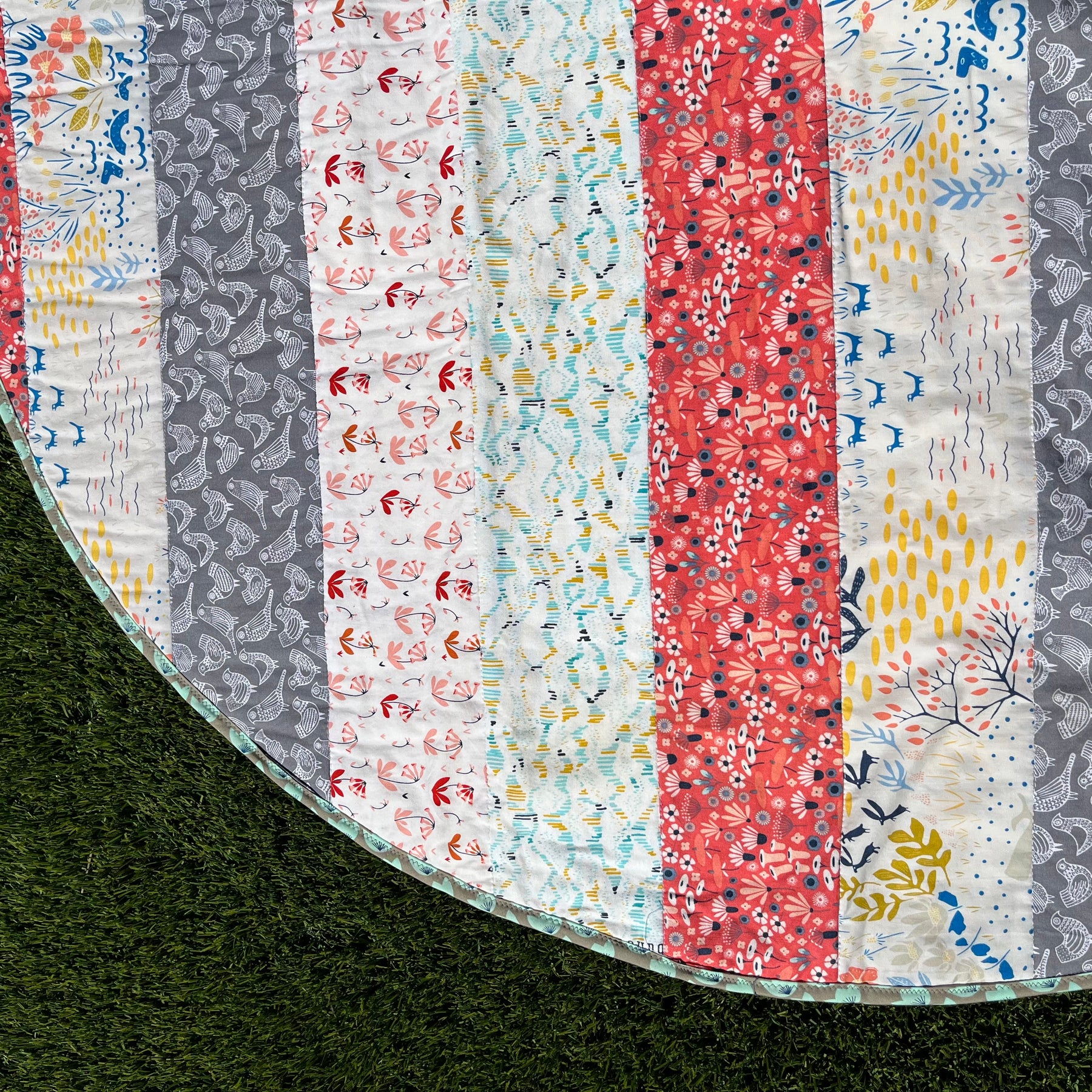 Organic Baby Play Mat | Reversible & Soft Tummy Time Mat Unique