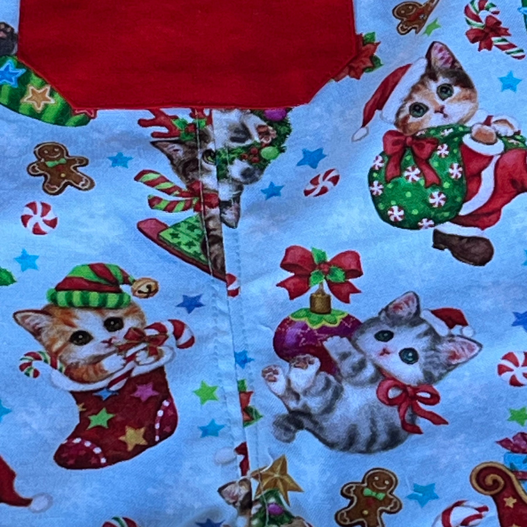 Christmas baby overalls/shorts | cute kittens