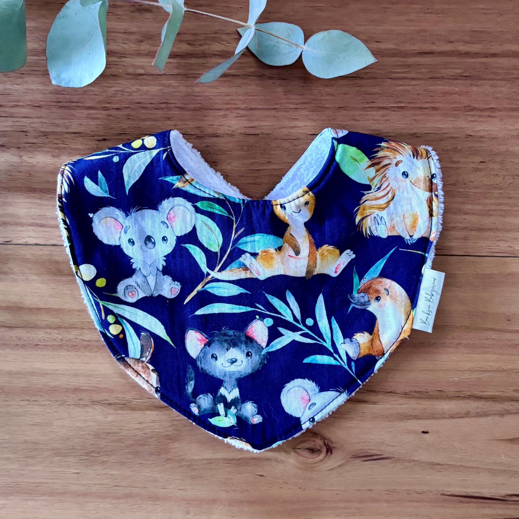 Australiana Baby Bib Set | Koalas and Friends | Ready to Ship