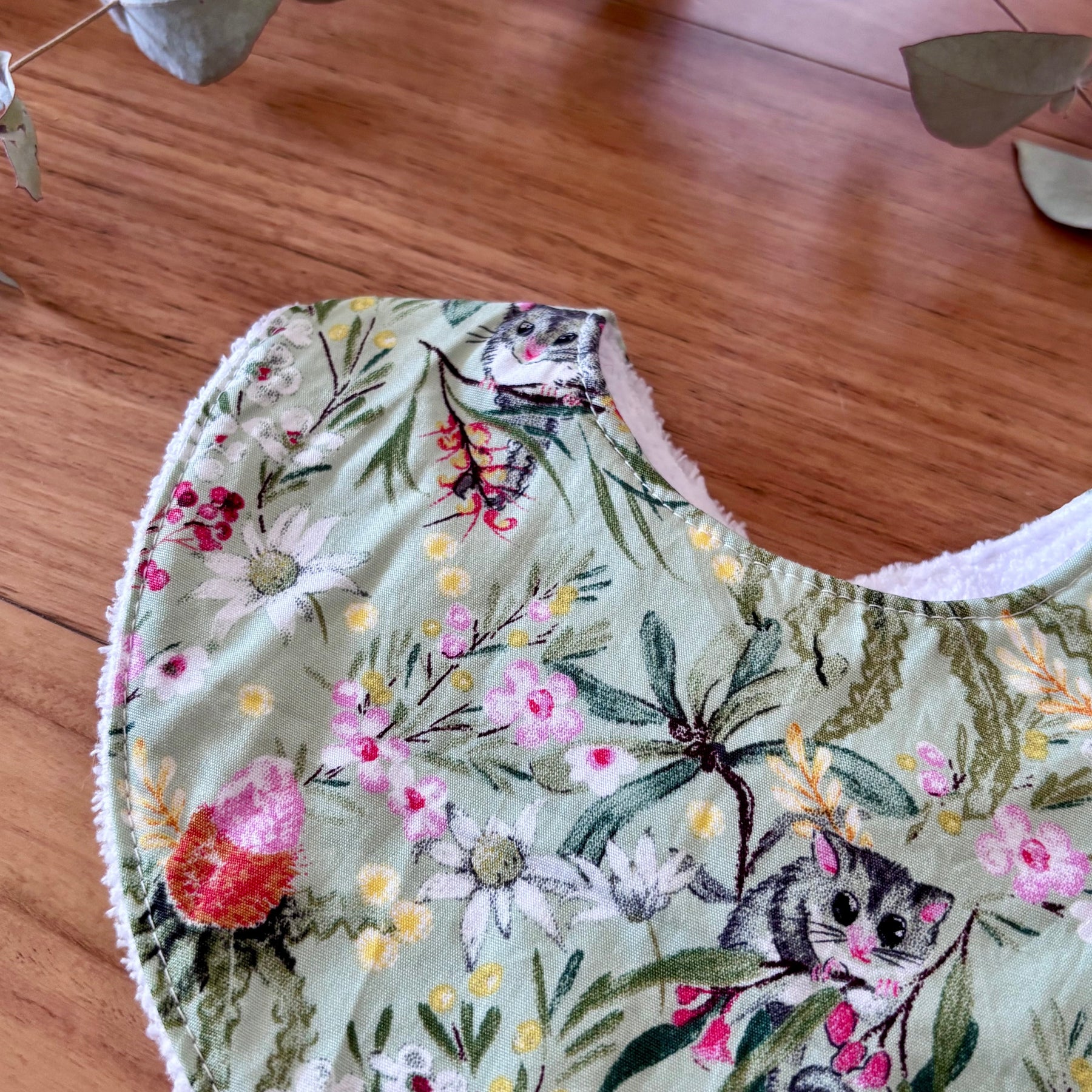 Australiana Baby Bib Set | Possum Buddies | Ready to Ship