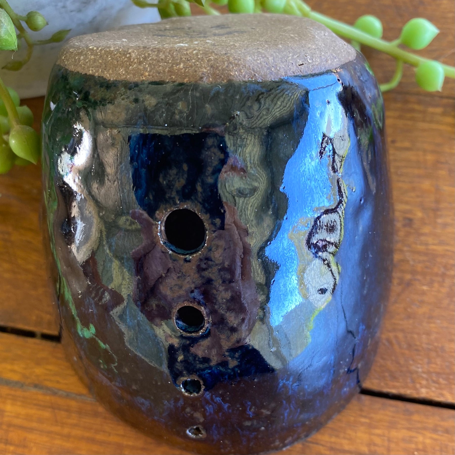 Handmade Ceramic Herb Stripper / Handmde Pottery