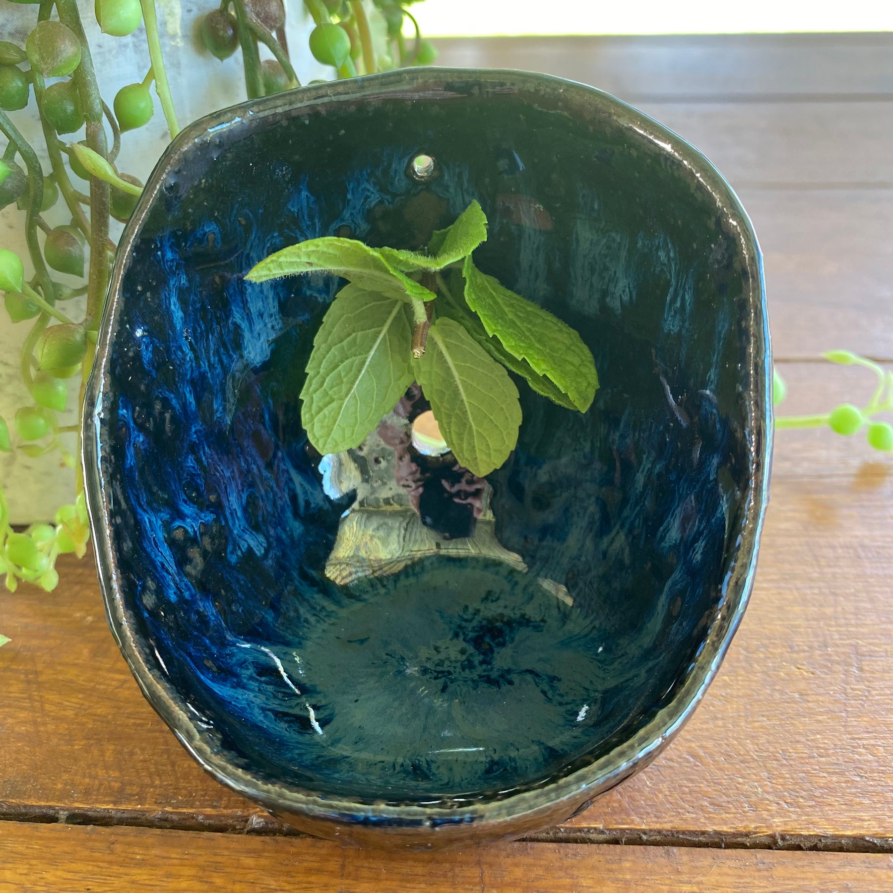 Handmade Ceramic Herb Stripper / Handmde Pottery