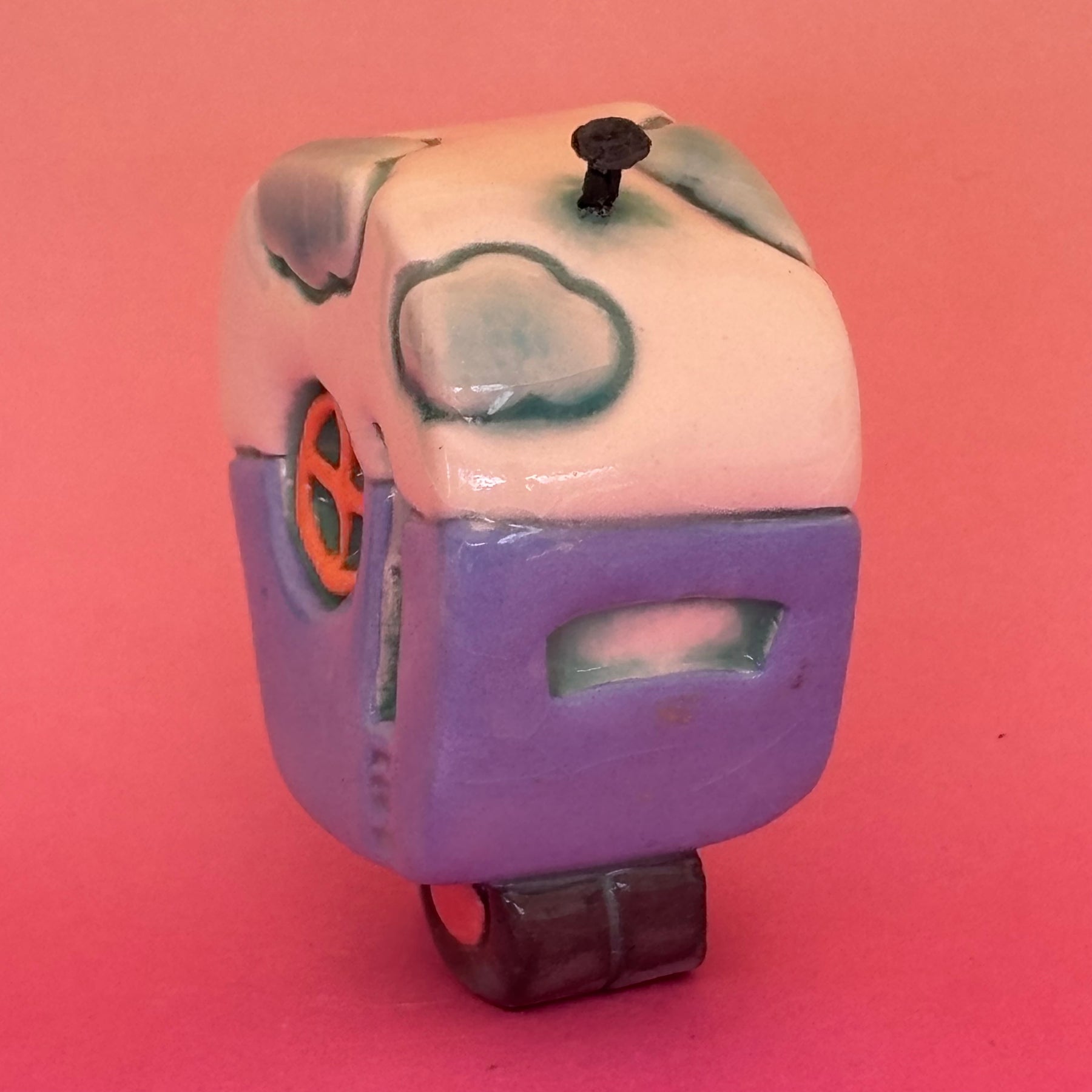 Small Retro Collectable Ceramic Caravan