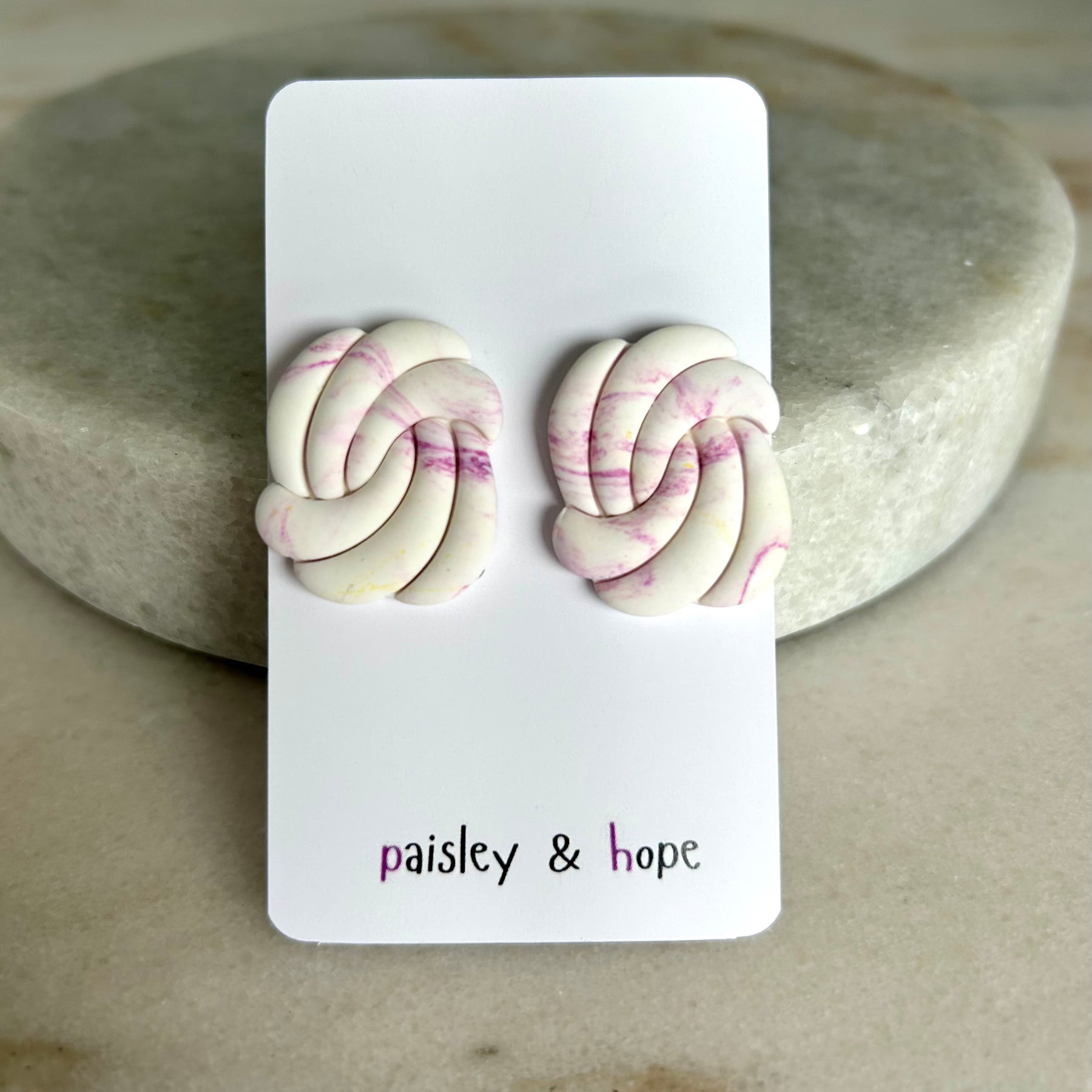 Polymer Clay Statement Studs - Choose colour