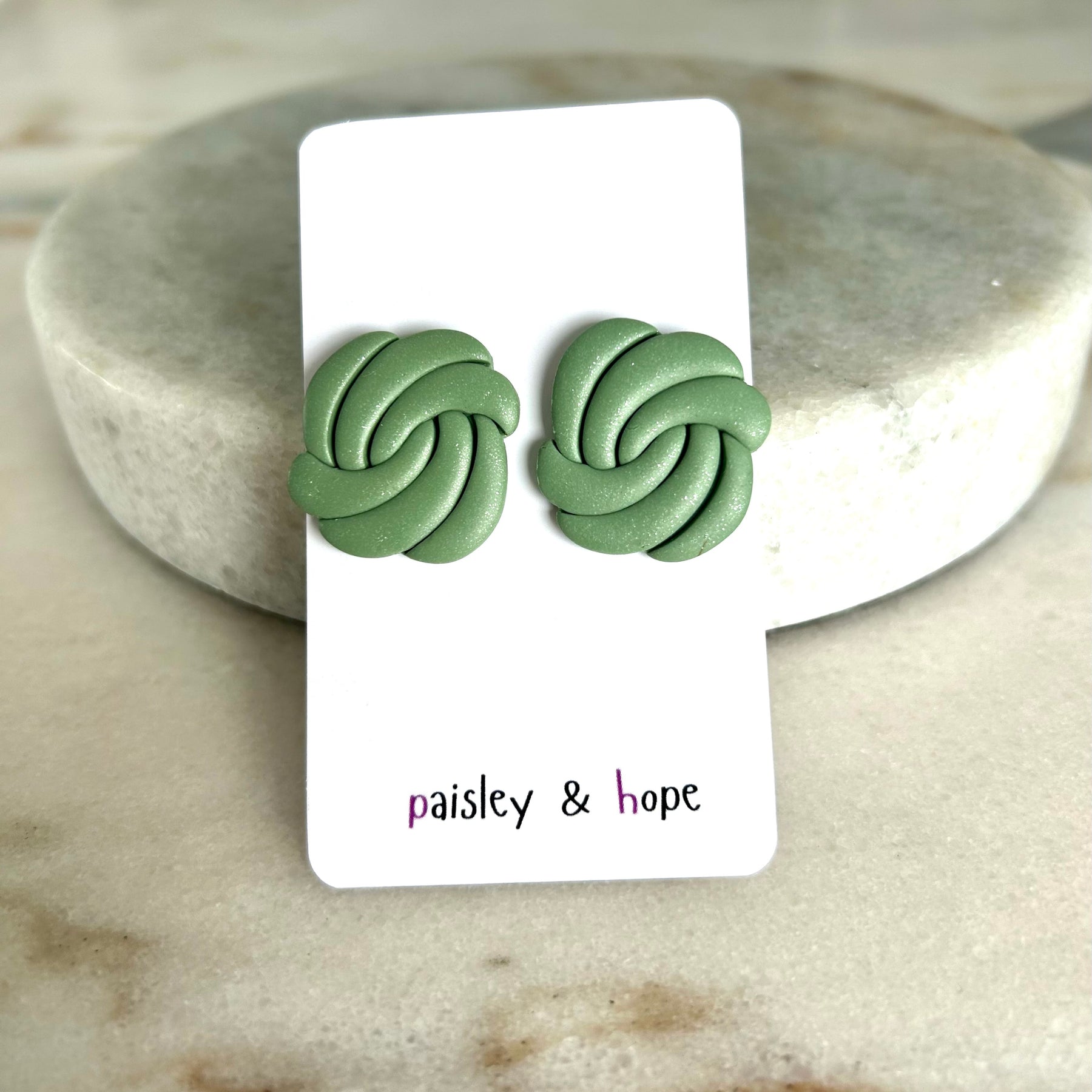 Polymer Clay Statement Studs - Choose colour