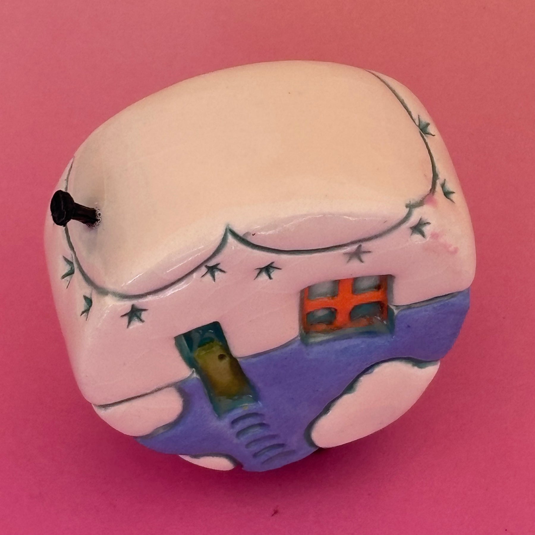 Small Retro Collectable Ceramic Caravan