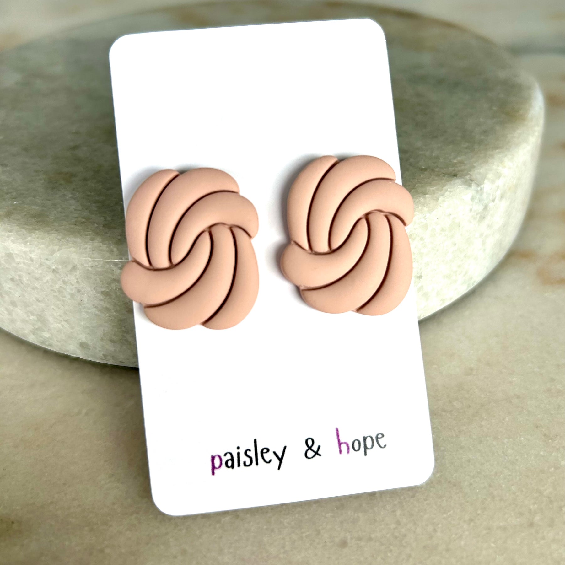 Polymer Clay Statement Studs - Choose colour