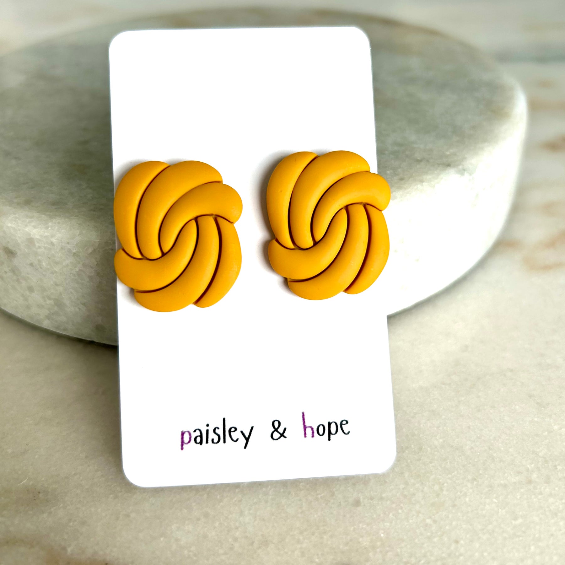 Polymer Clay Statement Studs - Choose colour