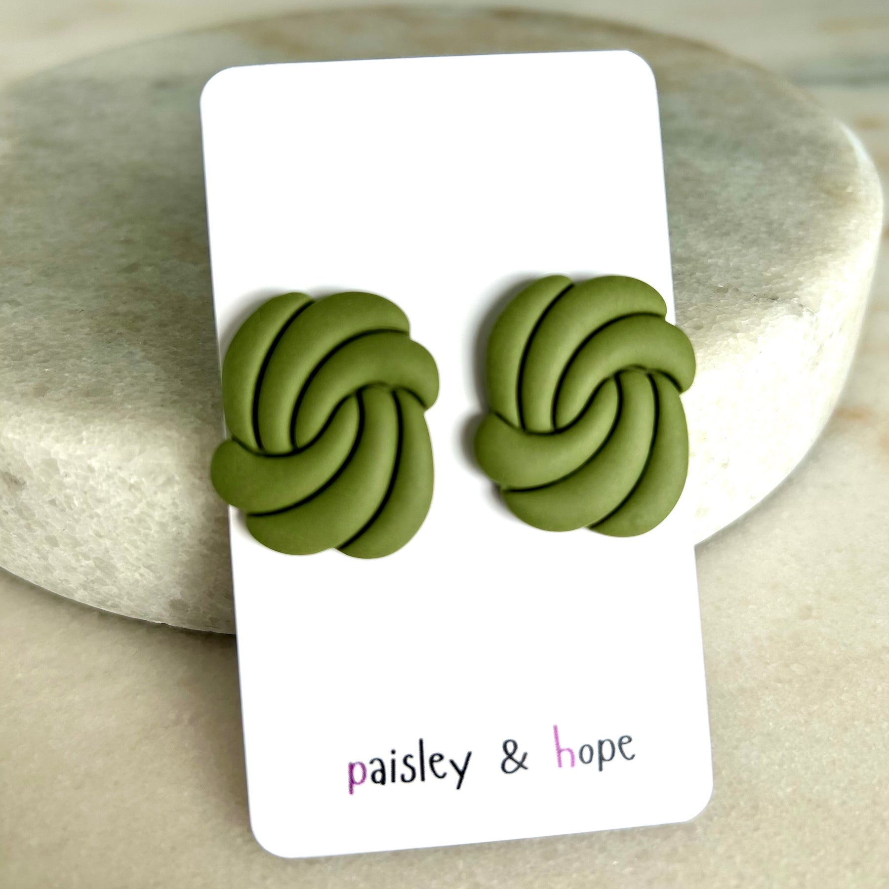 Polymer Clay Statement Studs - Choose colour