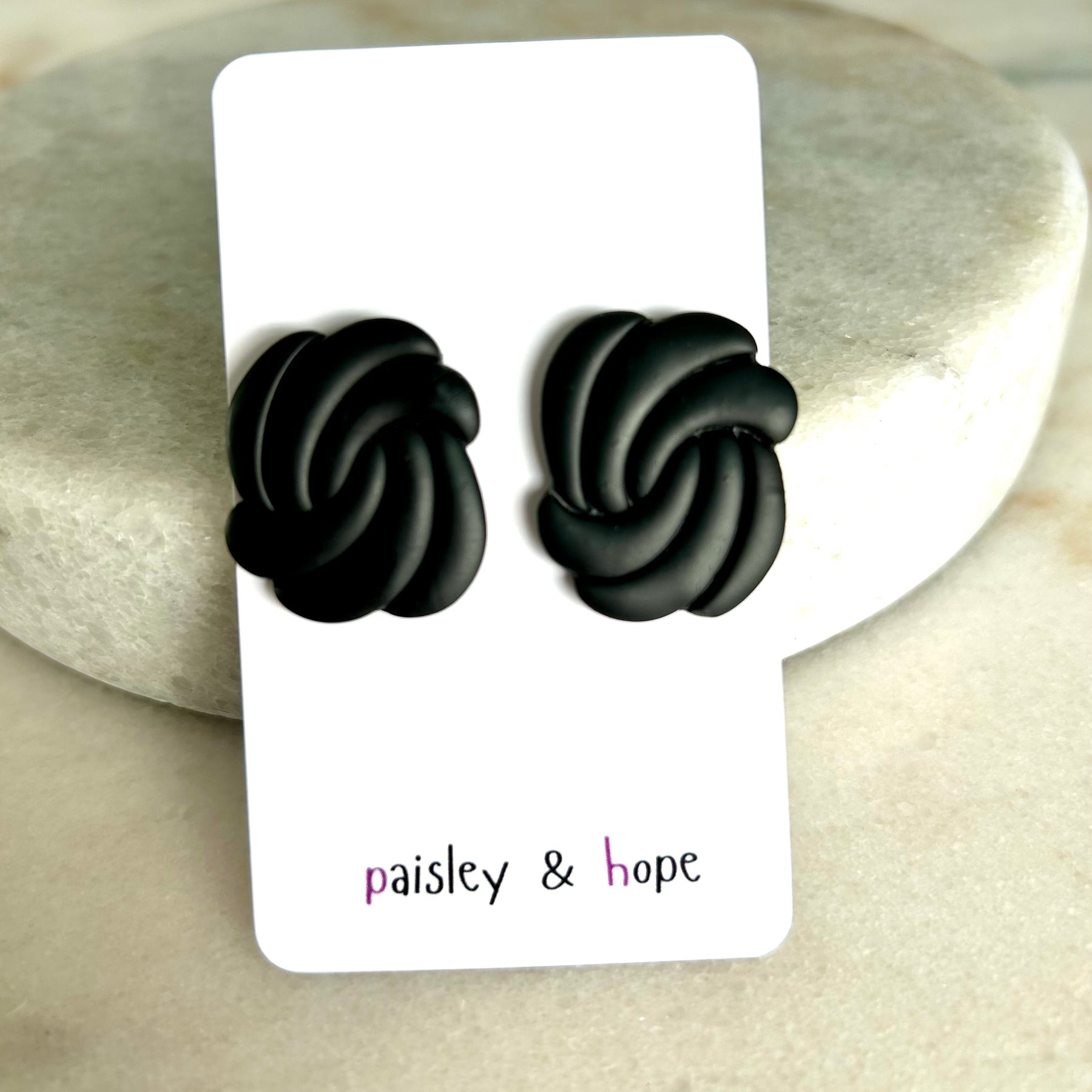Polymer Clay Statement Studs - Choose colour
