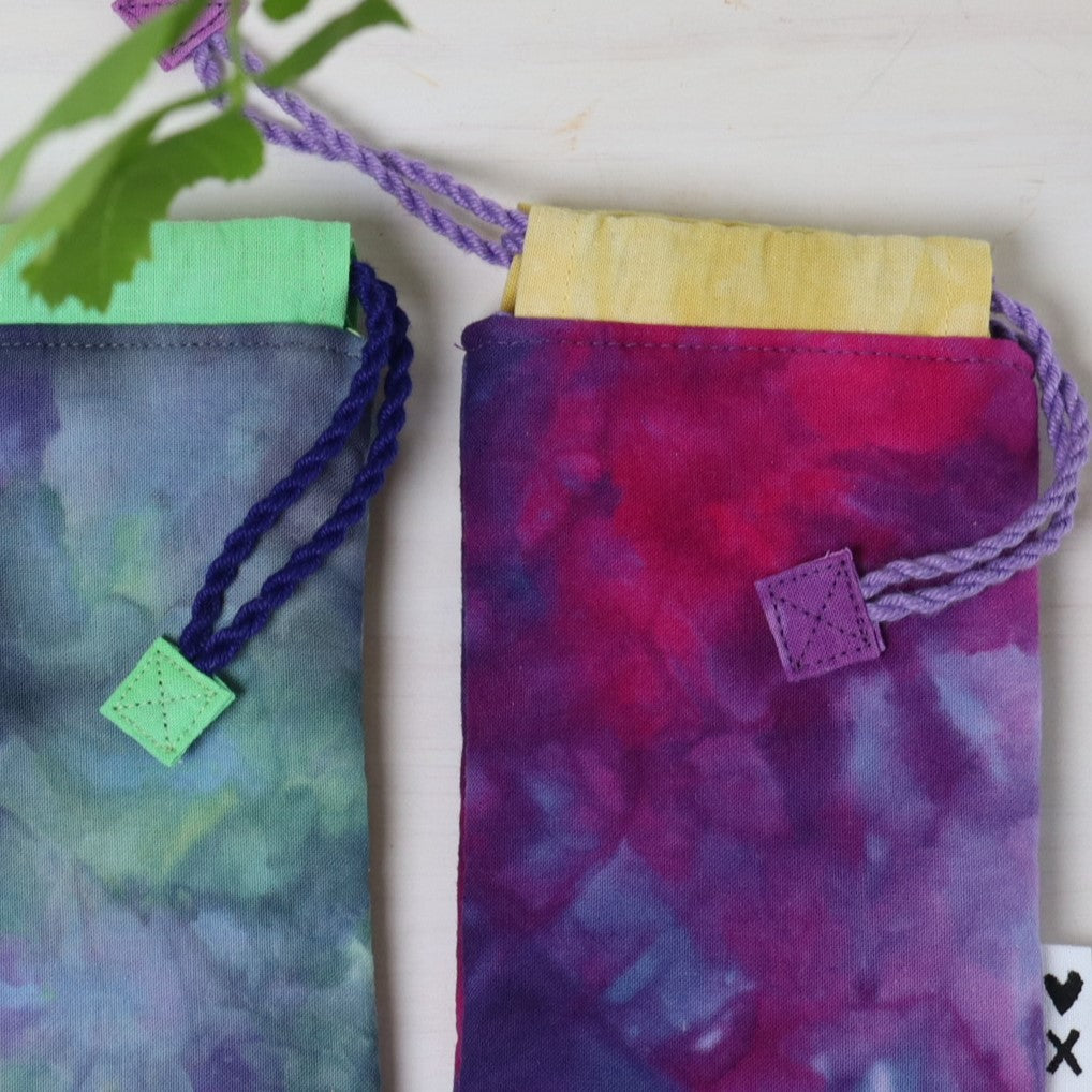 Ice Dyed Sunglasses Case, Glasses Case, Glasses Pouch