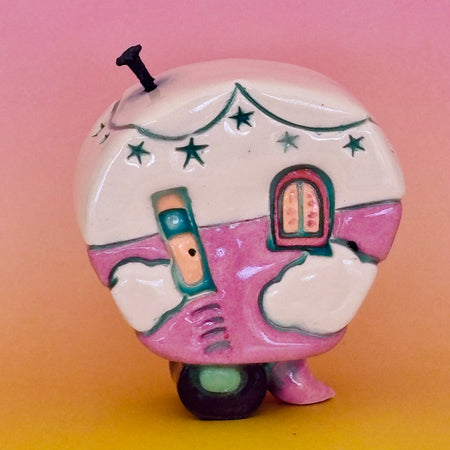 Small Retro Collectable Ceramic Caravan