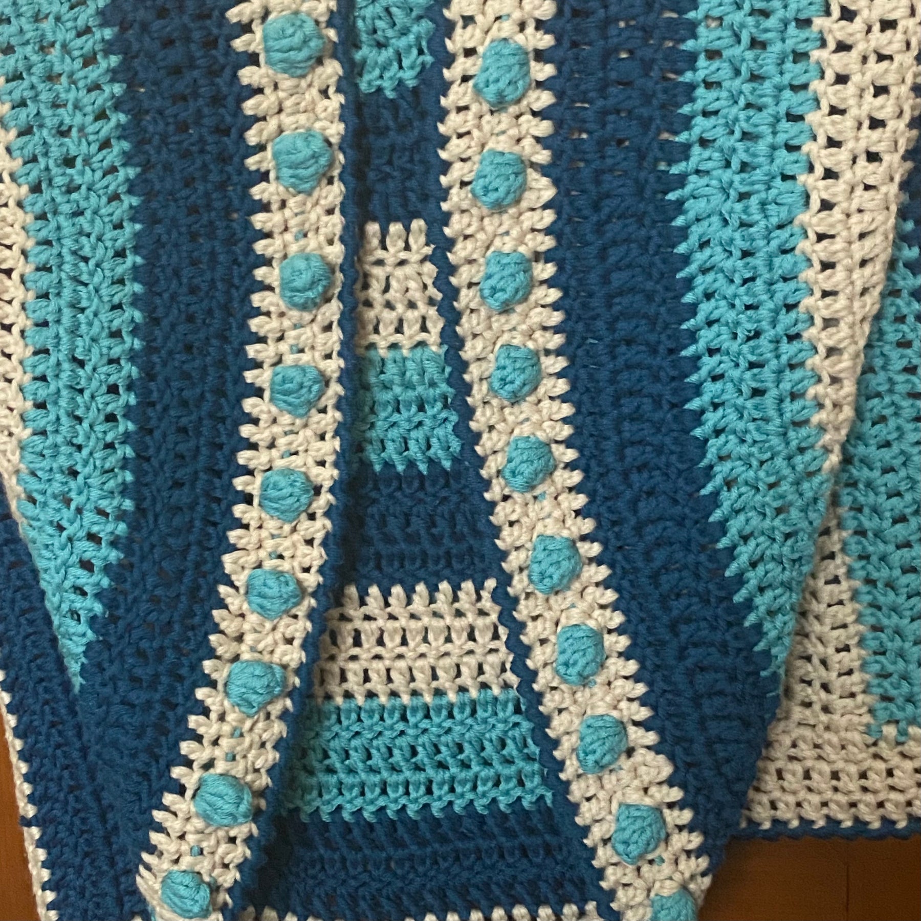 Crochet Rainbow Baby Blanket (Organic Cotton)