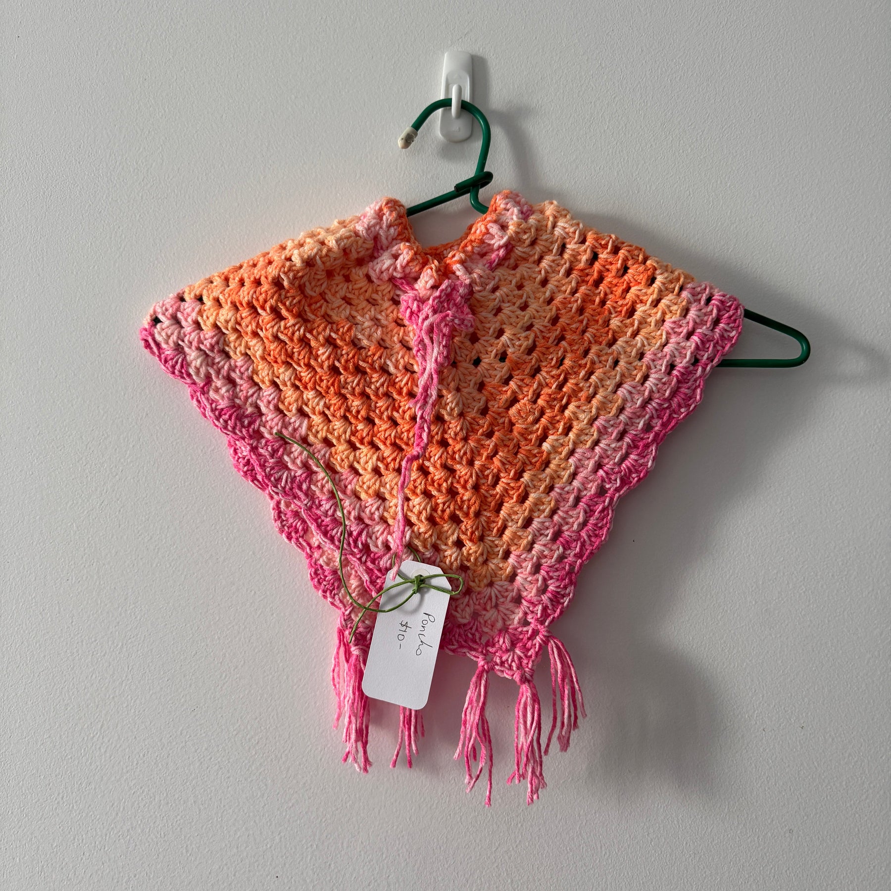 Crochet Childrens Ponchos | Various Varigated Colours & Sizes