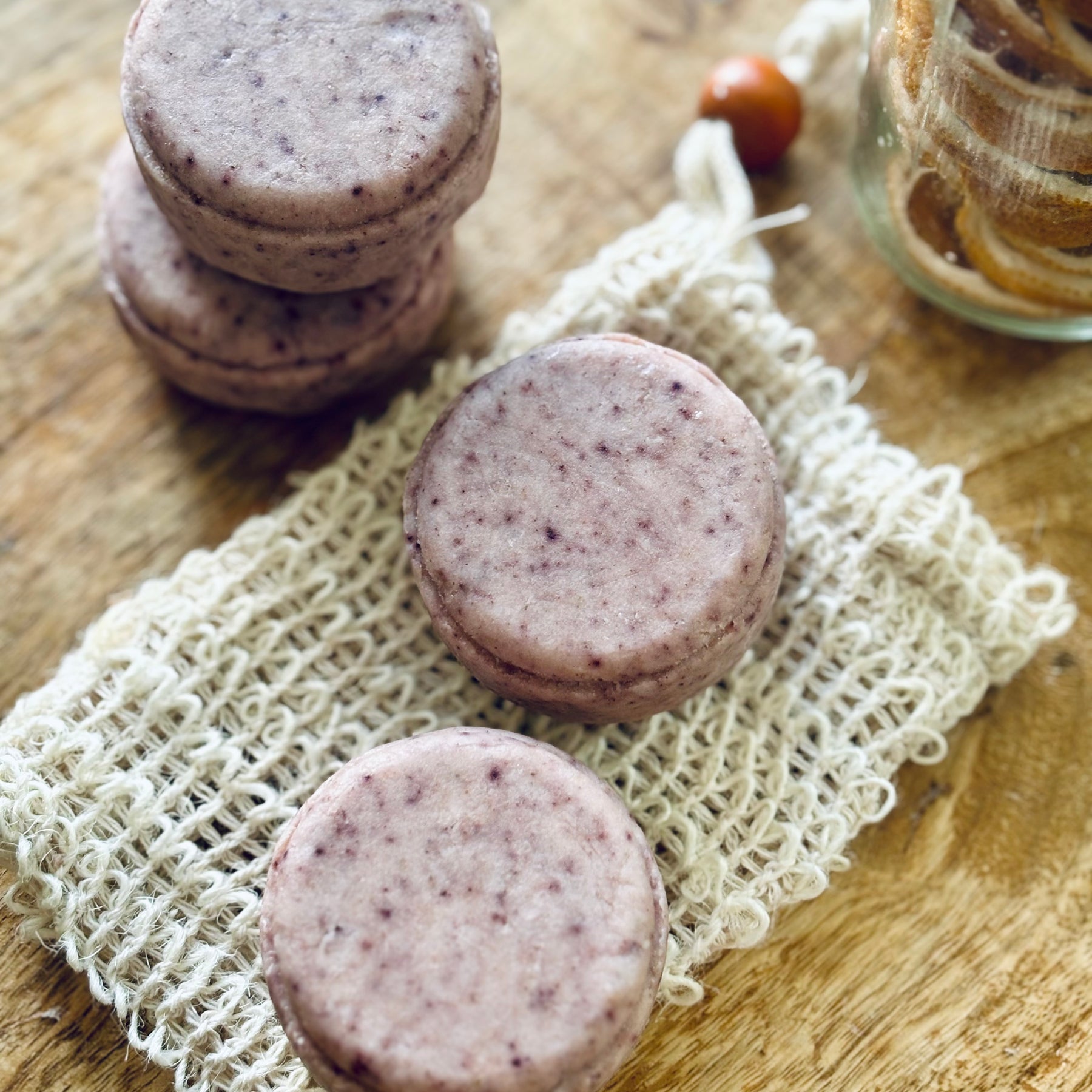 Solid Shampoo Bars with Botanical Extracts.