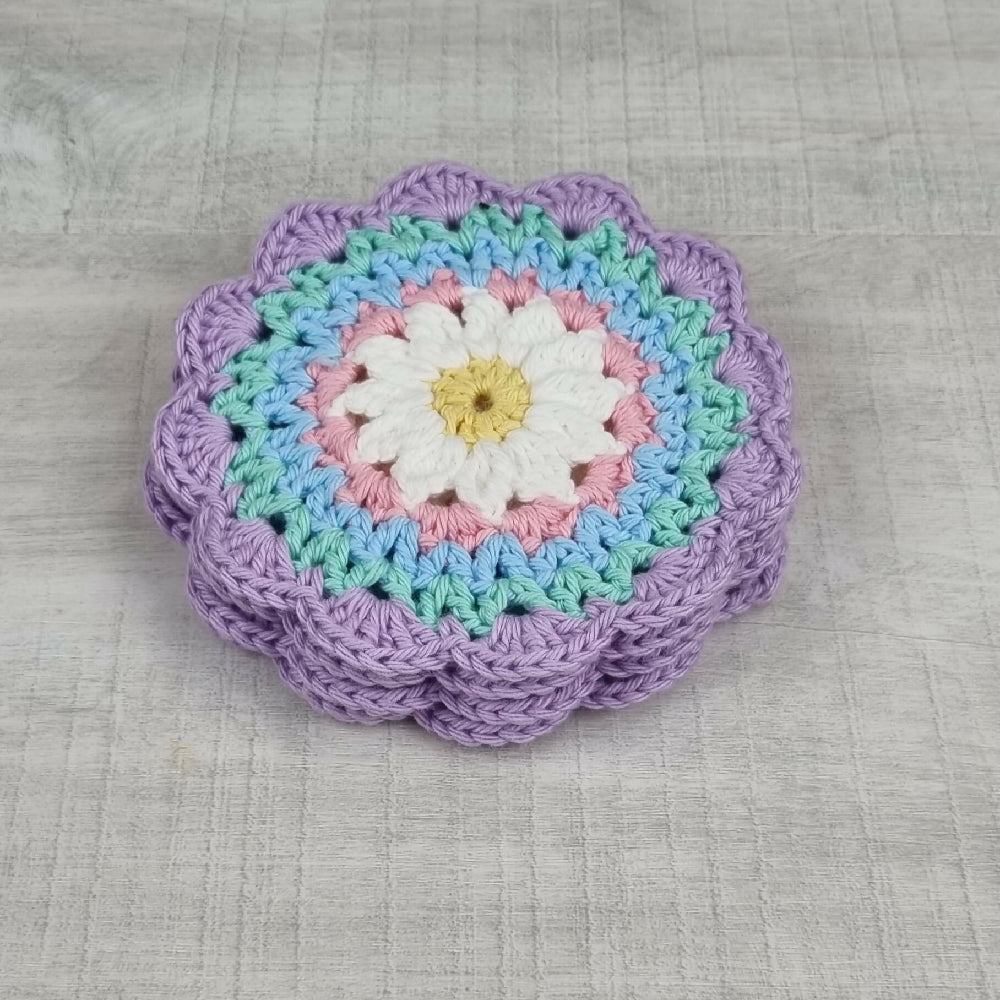 Handmade Daisy Coaster Set 1