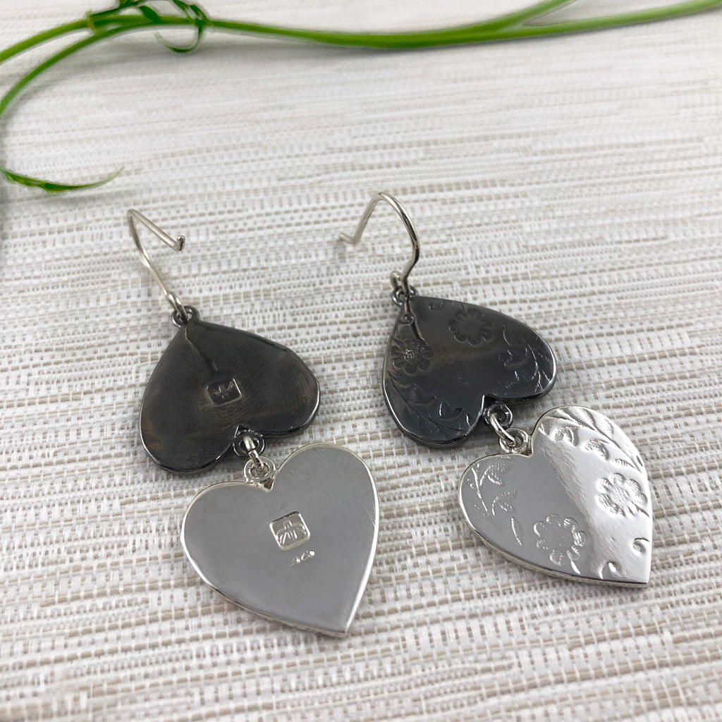 Sterling Silver Duality Dangle Earrings