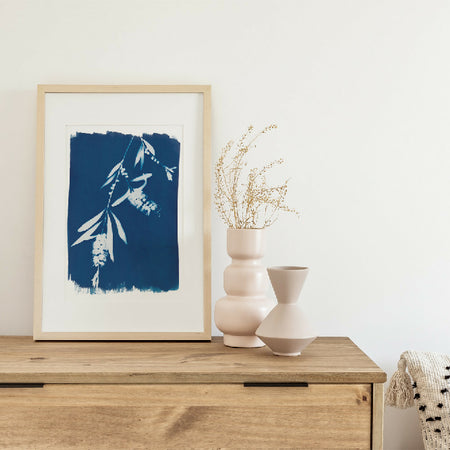 Botanical Wall Art ~ Eco-friendly Cyanotype Art ~ Australian Bottlebrush