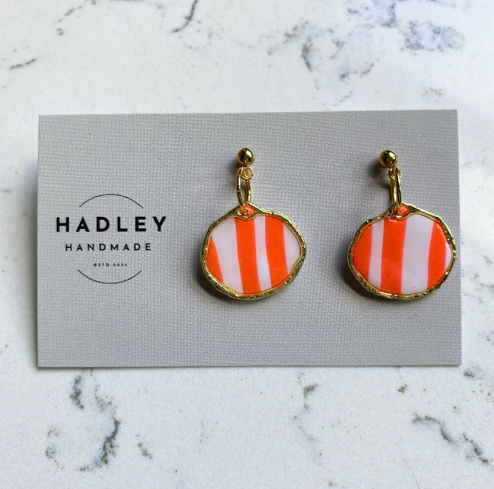 Citrus Stripe Gold Circle