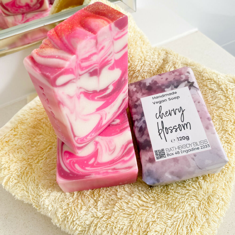 Handmade Natural Soap Cherry Blossom Scent top town