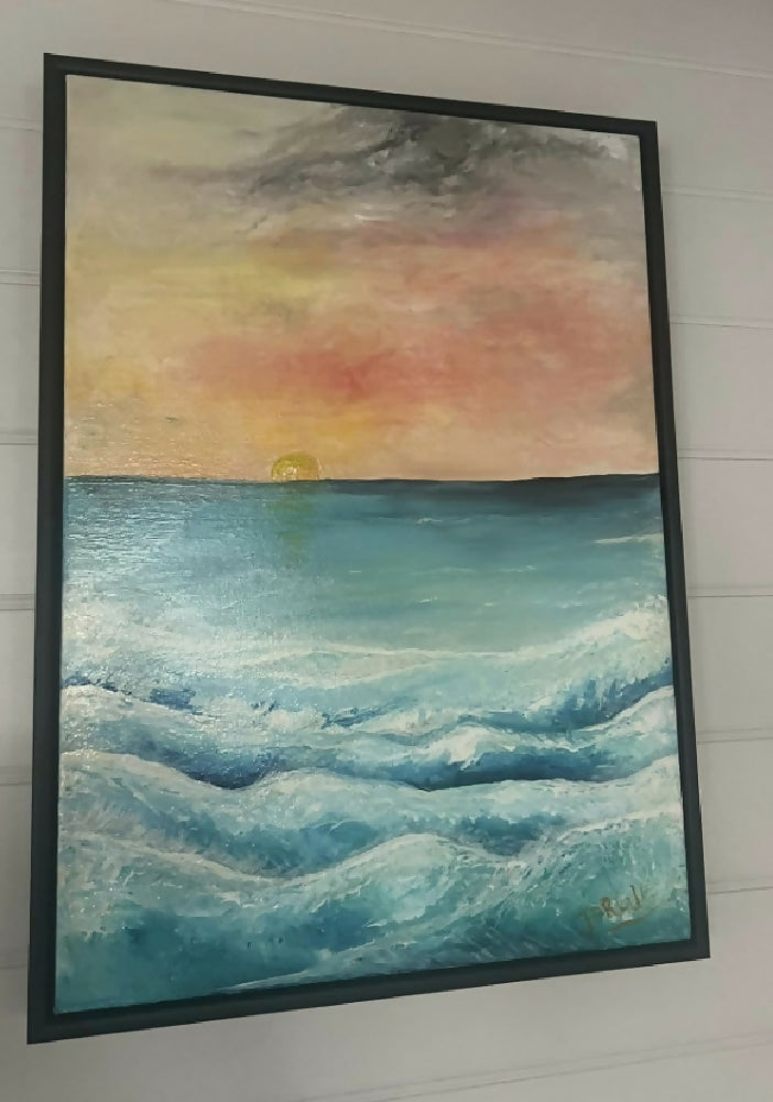 Acrylic Painting - Seascape - Titled Narrawong Dreaming