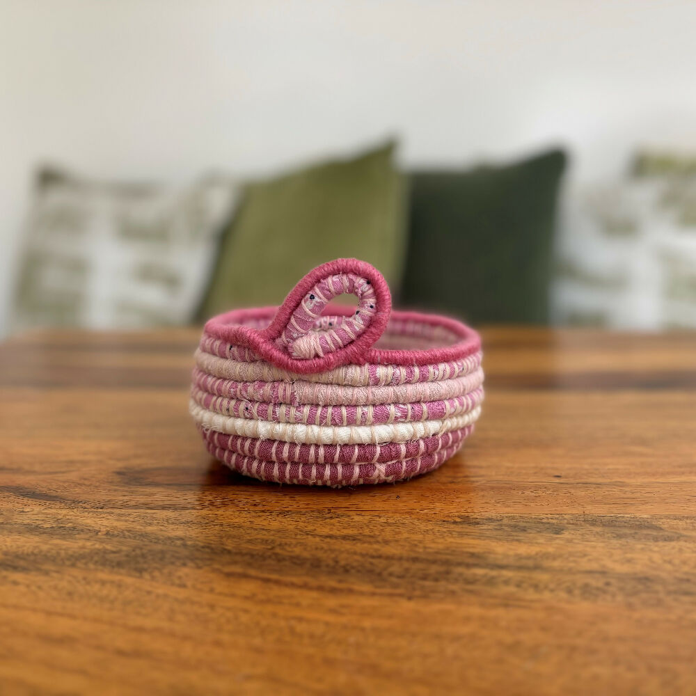 Upcycled Pink Cutie Bowl
