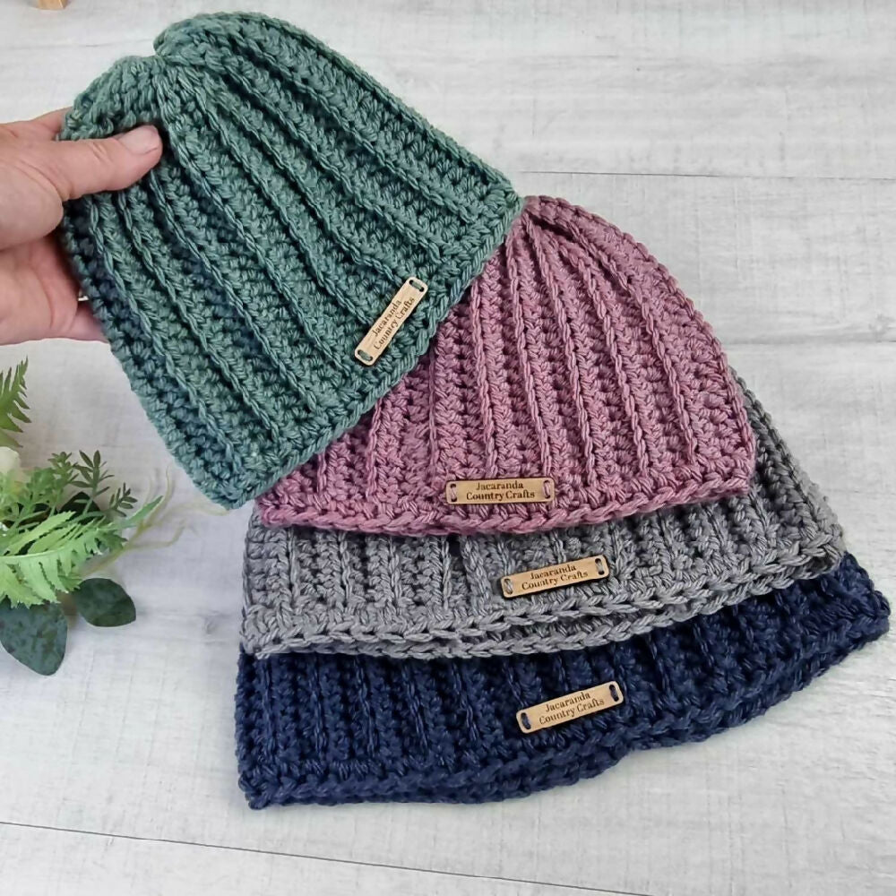 Set of Four Ribbed Midlands Beanie RS