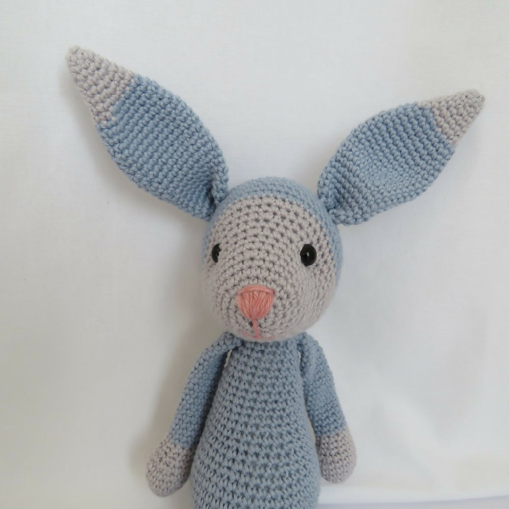 Crochet Bunny Large Light Blue