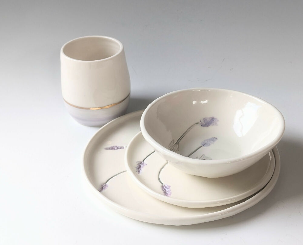 Lavender breakfast set