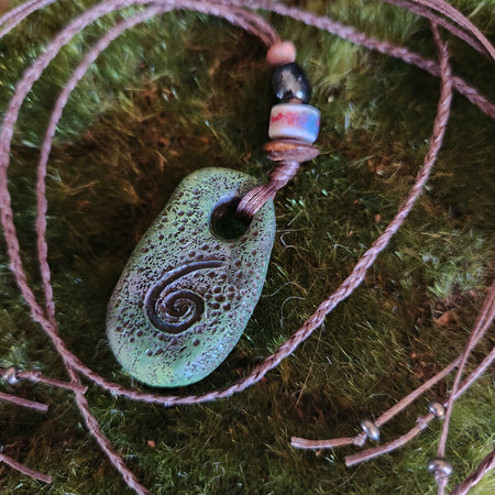 Faery Stone Clay Talisman Necklace