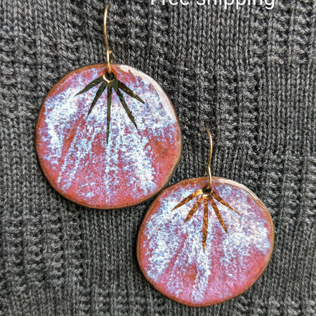 Sunset Rays Ceramic Earrings