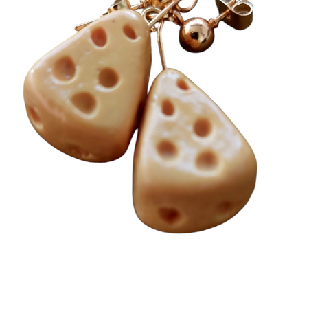 Cheese Earrings | Food Inspired Statement Earrings