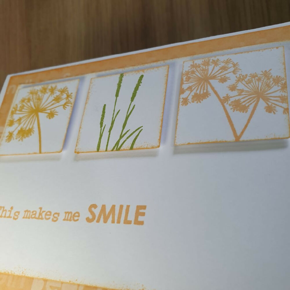Greeting Card Blank All Occasions - Yellow Smile