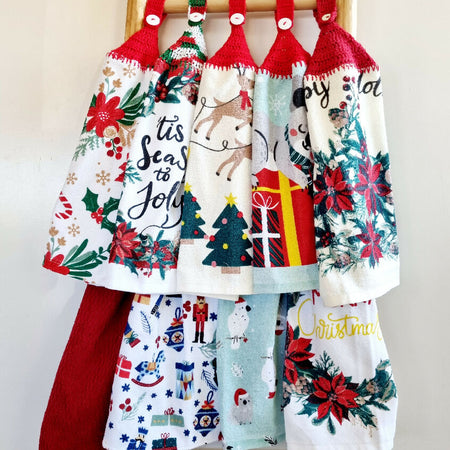 Christmas Kitchen Hand Towel Hanging - 9 Styles