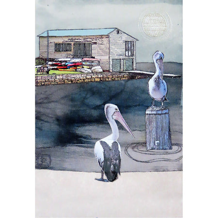 The Bay - original miniature collage