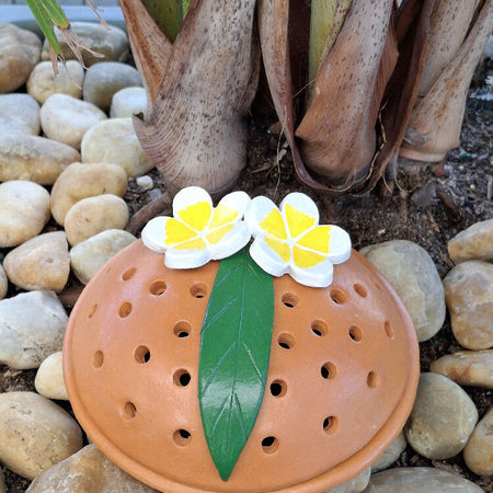 Mosquito Coil Holder with built in stand, Frangipani