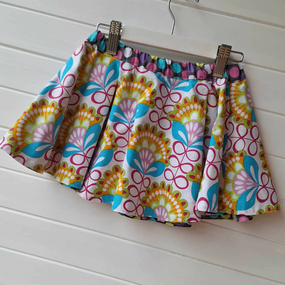 Girls Reversible Twirl Skirt | Size 4 years | SALE