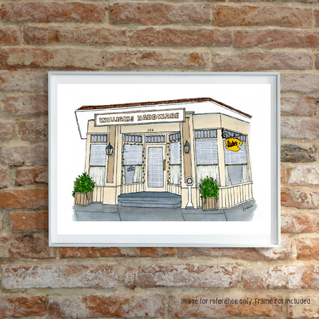 Watercolour Art Print - The Screen Series - 'Luke's Diner'